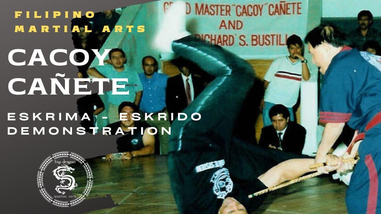 CACOY CAÑETE DOCE PARES ESKRIMA ESKRIDO SPARRING DEFENSE DEMO AGAINST A BIGGER OPPONENT.