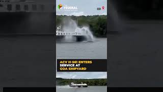India inducts first indigenous Air Cushion Vehicle H-561 into service at Goa shipyard | #shorts