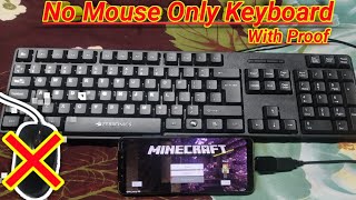 How To Play Minecraft Pocket Edition With Only Keyboard (No Mouse No Usb Hub Needed)
