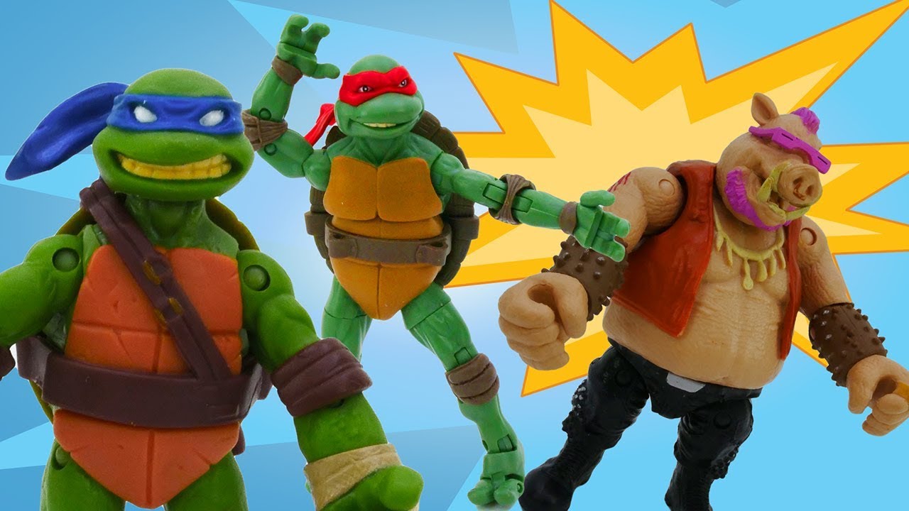 teenage mutant ninja turtles toy videos