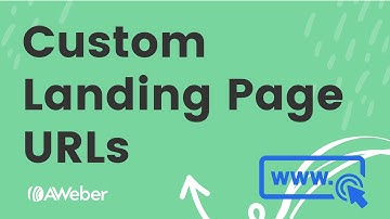 Creating a custom landing page URL in AWeber