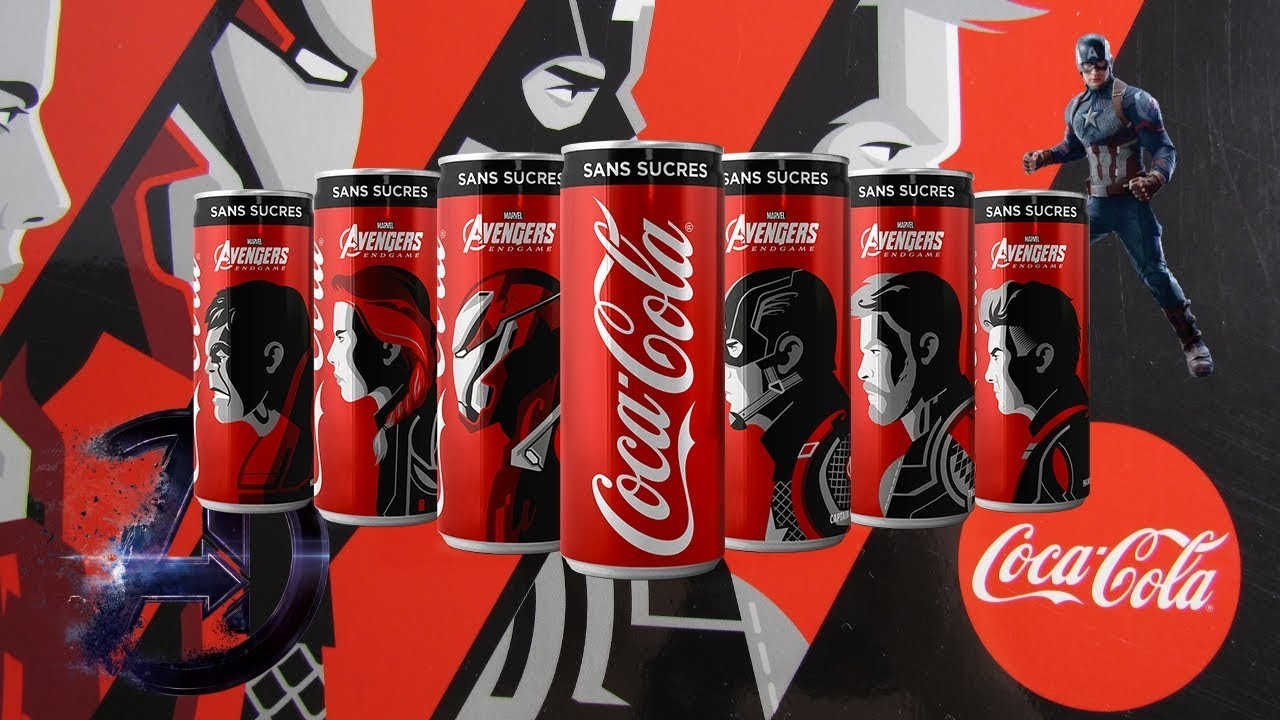 Coca Cola Marvel Avengers Endgame 3 Coke Can Special Unboxing YouTube
