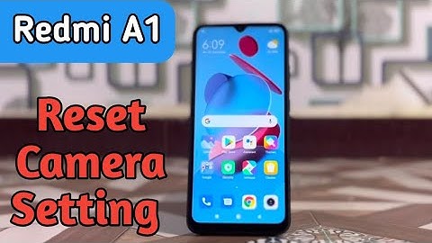 Reset Camera Settings In Redmi A1, Redmi A1,Reset Camera Setting