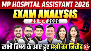 MP Hospital Assistant Exam Analysis 2026 | 25 June 2026 Exam Analysis | By WiNNERS Institute