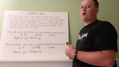 4-10: IM Algebra 1 - Domain and Range (Part 1)