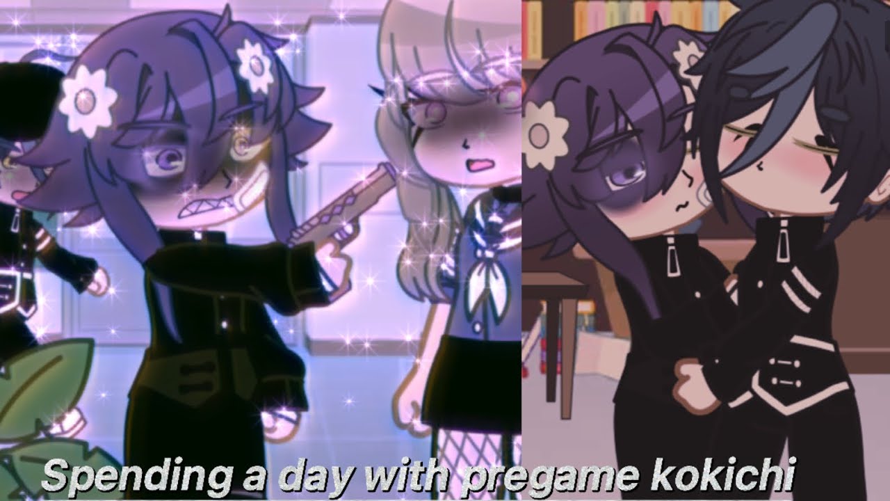 Spending a day with pregame Kokichi (Saioma💙💜✨)