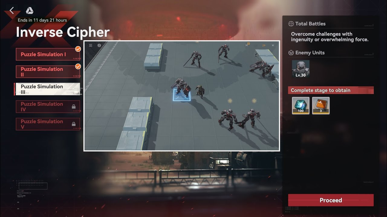 Girl's Frontline 2: Exilium - Inverse Cipher - Puzzle Simulation III Guide