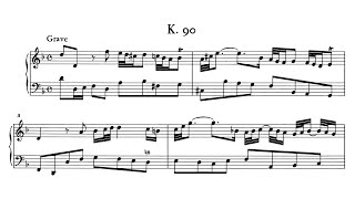 Scarlatti Sonata for Solo Instrument and Continuo in D minor K 90