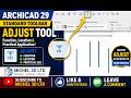 ARCHICAD 29 USER INTERFACE, ADJUST TOOL FROM STANDARD TOOL BAR