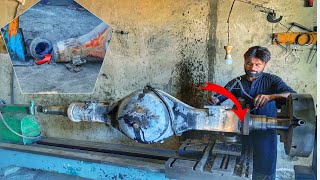 Amazing Process Of Repairing Truck Broken Rear Wheel Axle Housing | Amazing Skills