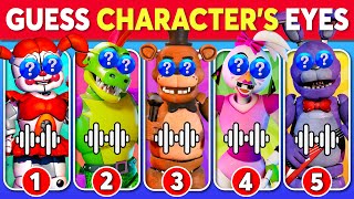 Guess The Five Night At Freddy's Character by Their Eyes 🐻🎩 Freddy Fazbear, Chica, Foxy, Roxy, Monty screenshot 2