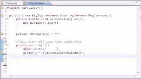 Java Game Development - 28 -  Intro to Keyboard Input