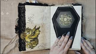 Gothic Medieval Junk Journal Handmade Flip Through Video