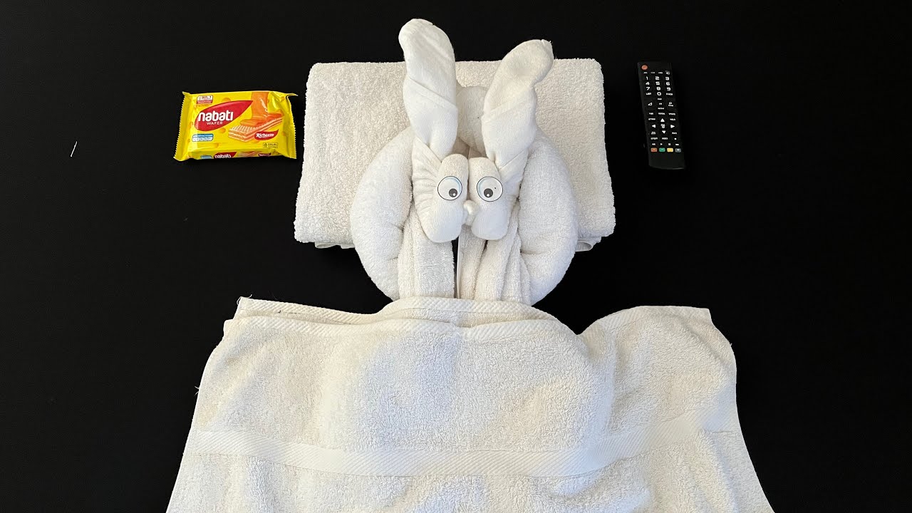How to Make Towel animal Relaxing Rabbit - YouTube