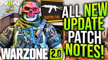 WARZONE 2: Full New UPDATE PATCH NOTES & Gameplay Changes! (MW2 FREE Update!)