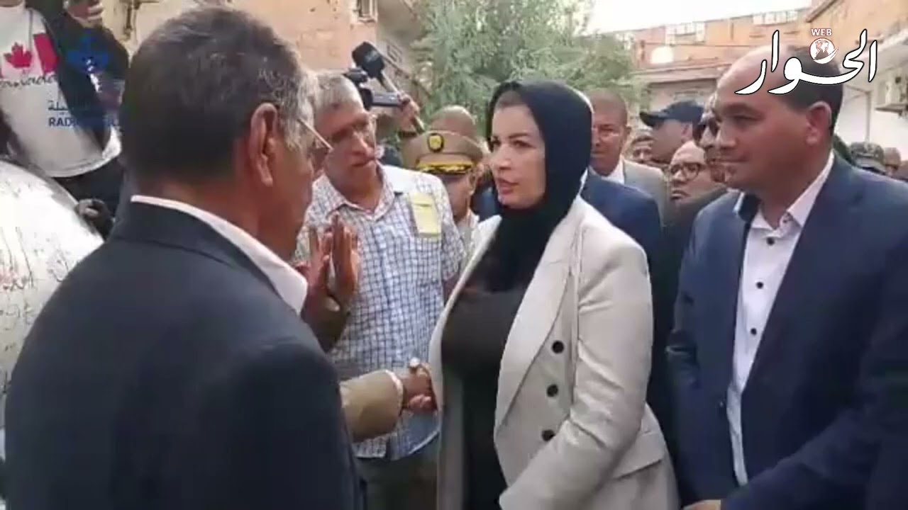 #وزيرة وزارة التضامن الوطني والأسرة وقضايا المرأة صورية مولوجي في زيارة لمدينة سيدي عيسى بالمسيلة.