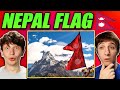 Americans React to The History of the Nepal Flag!