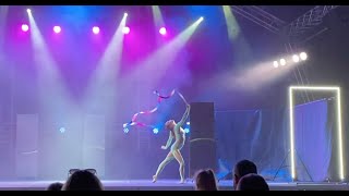 Hula hoops and ribbon act by Daria Fediakova 2021