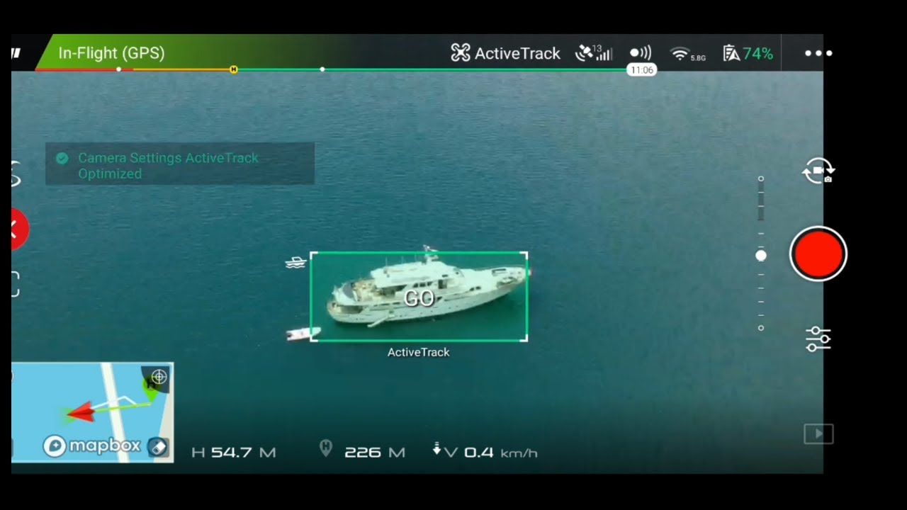 DJI SPARK DRONE TRACKING YACHTS IN THE SEA dji spark active track YouTube