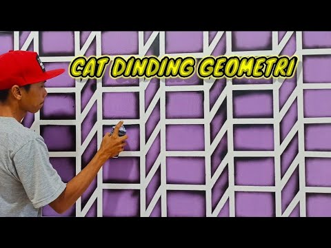 Cat tembok geometri dengan cara mudah hasil indah Cat tembok geometri dengan cara mudah hasil indah