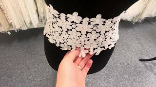 Ivory Guipure Lace Trim - Toucan