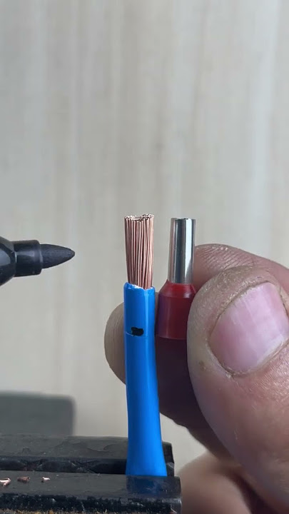The trick to seat a wire without fraying.#CaliGarage #WireConnector #CleanCrimp