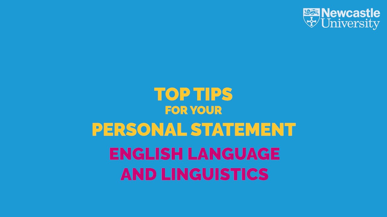 english language and linguistics personal statement