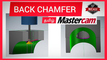 How to Program a Back Chamfer in Mastercam - தமிழில்- -VMC HMC-5 Axis CNC Training