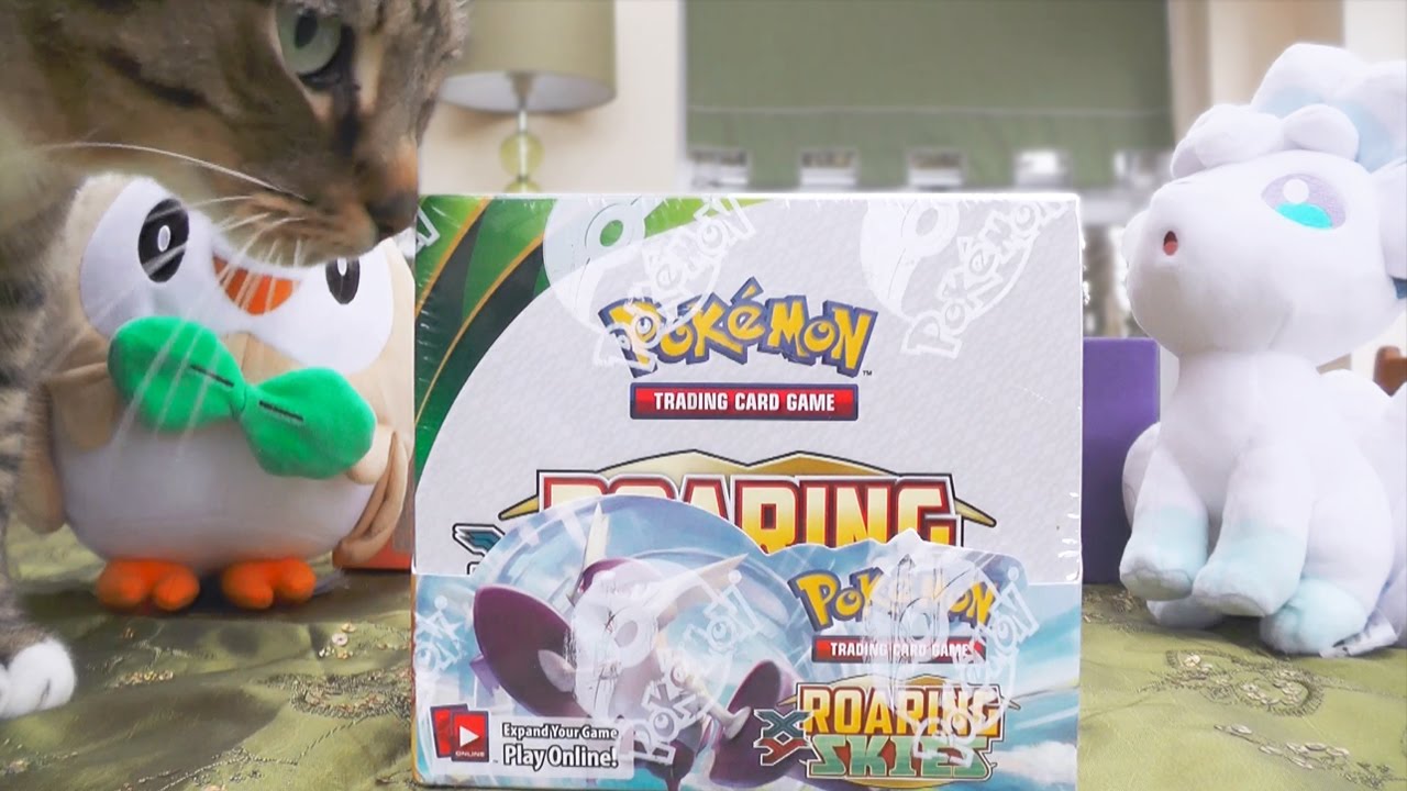 roaring skies booster box opening Pokemon TCG main image 0
