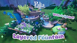 Palia Layered Fountain Speedbuild✨ Cute Garden Venue & Floral themed fountain with Frogbert!