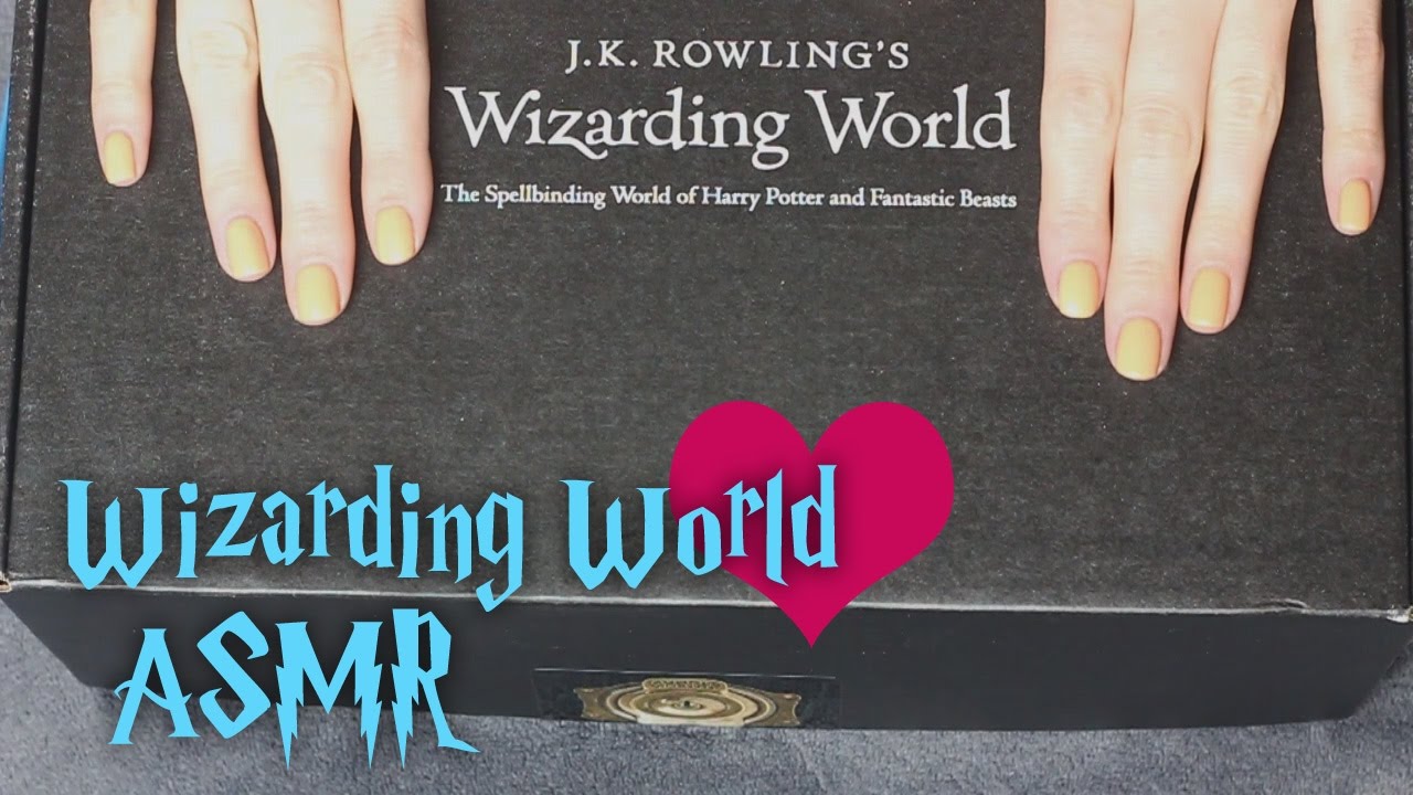ASMR Wizarding World Crate Unboxing (🎧 soft spoken, packaging, fabric sounds, light tapping)