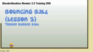 Bouncing Ball Lesson 3 on Blender 2.5 DVD screenshot 3