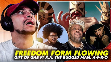 RIP GoG!!! Gift of Gab ft R.A. The Rugged Man, A-F-R-O - Freedom Form Flowing (LIVE REACTION)
