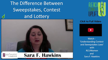 The Difference Between Sweepstakes, Contest and Lottery