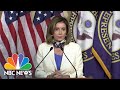 Pelosi Compares Trump's Decision Making To 'A Man Who Refuses To Ask For Directions' | NBC News NOW