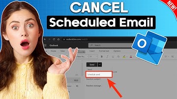 How to cancel scheduled email in outlook 2025