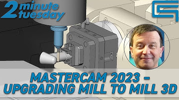 Mastercam 2023 – Upgrading Mill to Mill 3D | 2 Minute Tuesday