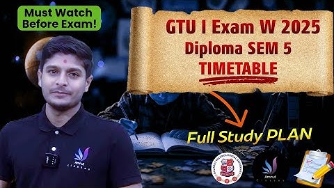 Planning for Diploma Sem 5 | GTU Winter 2025 Exam