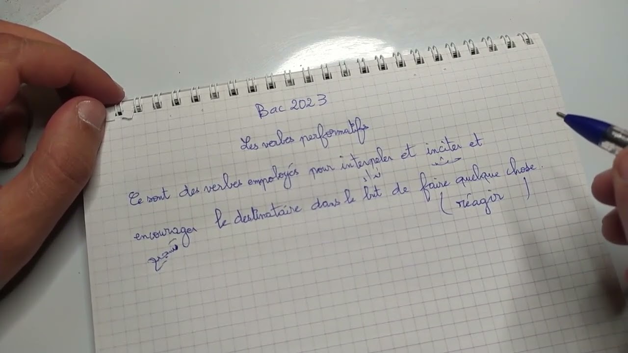 Les verbes performatifs BAC 2023 تعرف عليهم بكل بساطة و سهولة
