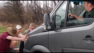 The Van Got STUCK