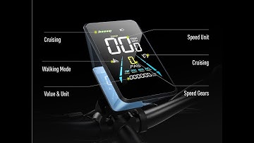 How to operate the ebike with YL81F colored LCD