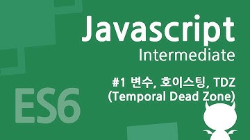 자바스크립트 중급 강좌 #1 - 변수, 호이스팅, TDZ(Temporal Dead Zone)