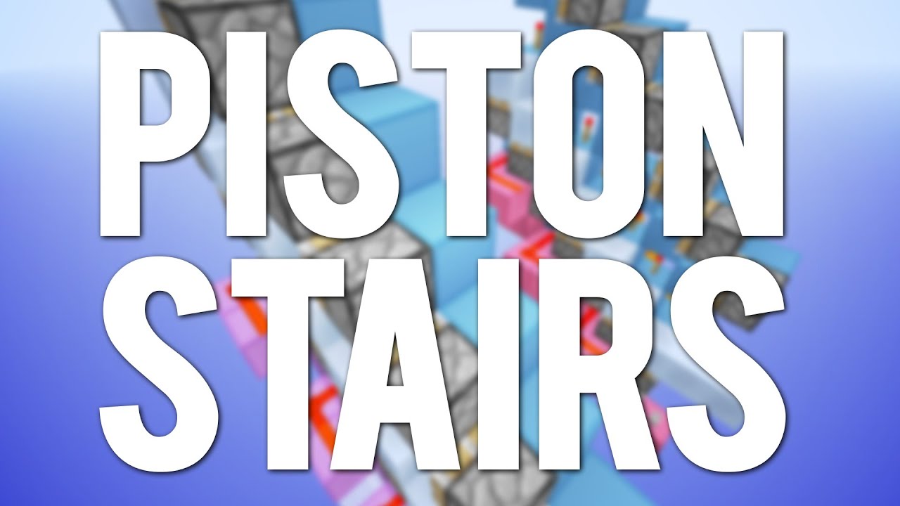 Minecraft: Automatic Piston Stairs [Tutorial] - YouTube