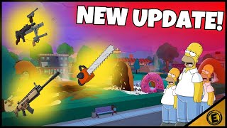 Fortnite X The Simpsons UPDATE! New Bosses, Mythics, &amp; DONUT STORMS! 🍩