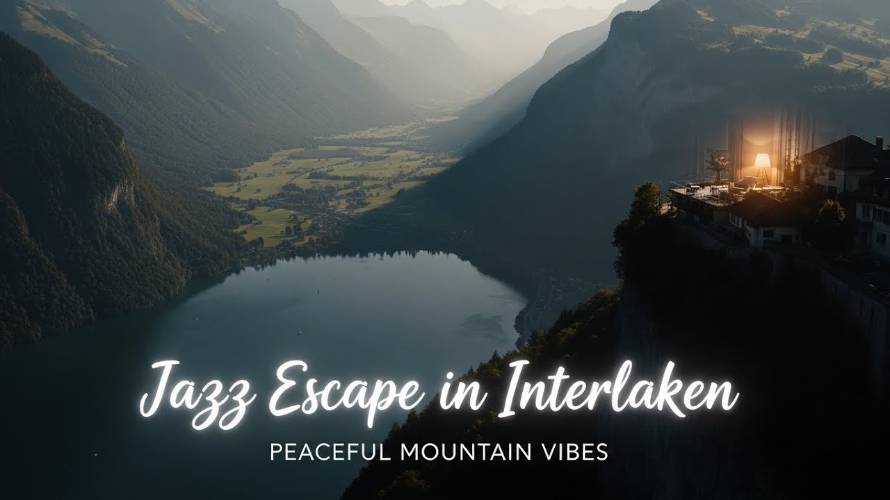 Interlaken from the Sky 🌄 | Ultra Relaxing Jazz LIVE for Stress Relief & Sleep
