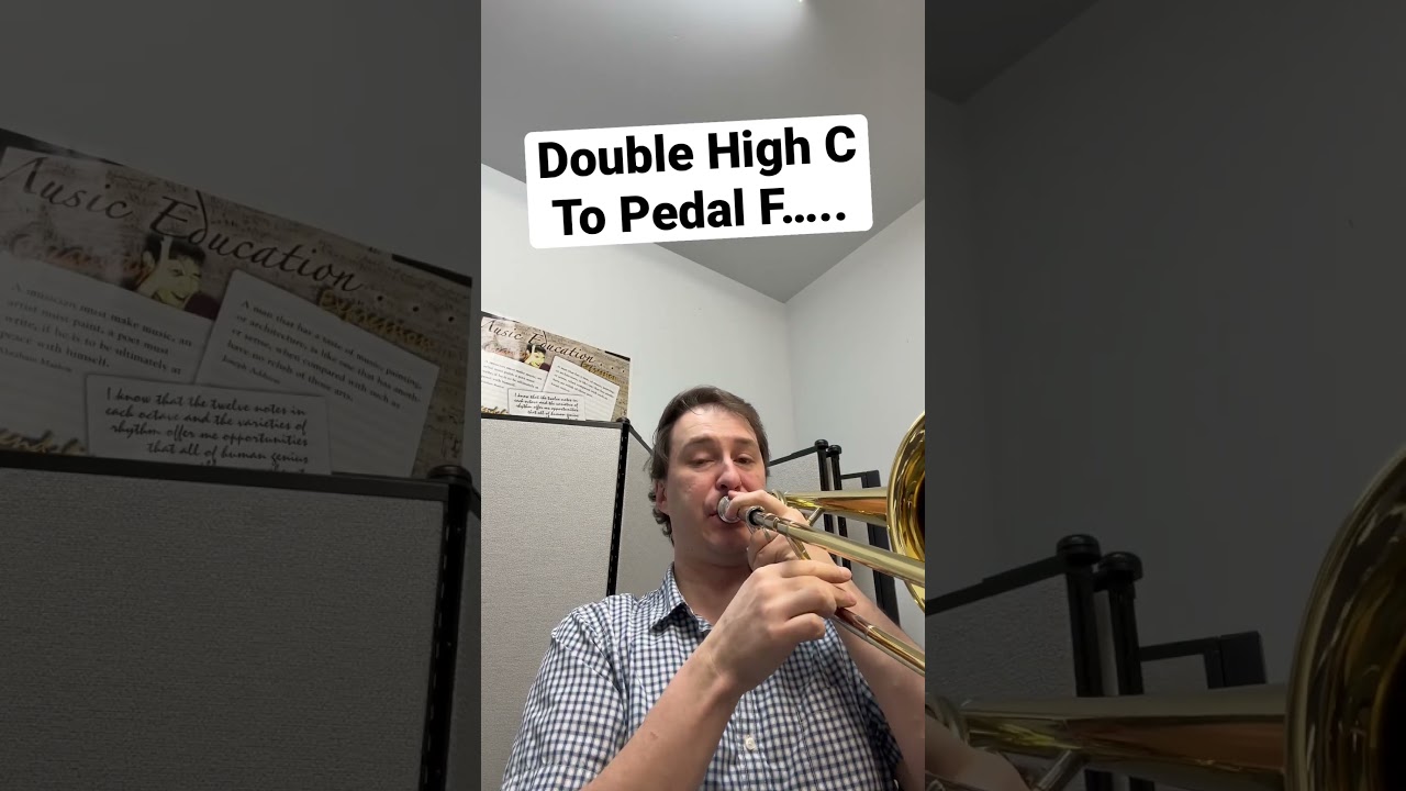 How high does a bass trombone play……? (As high as you want lol)