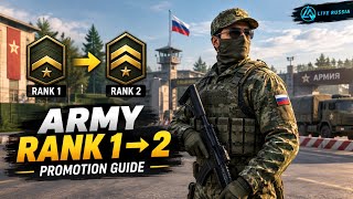 Live Russia Army Rank 1 to 2 Promotion Guide | All Promotion Tasks | GTA RP MOBILE