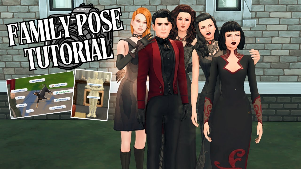 Family Pose Pack Tutorial | The sims 4 Tutorials - YouTube