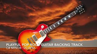 Playful Pop Rock Guitar Backing Track in C# Minor 120 Bpm