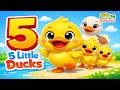 five little ducks frozen pond adventure | cute christmas kids song